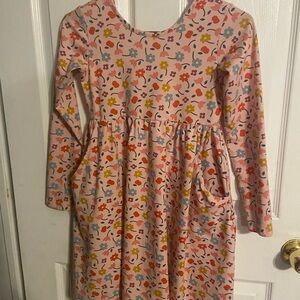 EUC Girls Hanna Andersson 140 Size 10 Long Sleeve Dress